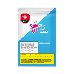 Link to Olli StikiStix 3:1 Sour Razzy Pink Lemonade CBG/THC Soft Chews