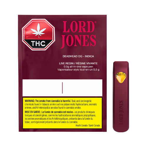 Lord Jones Live Resin Dead Head OG Disposable Vape - Lord Jones Live Resin Dead Head OG Disposable Vape
