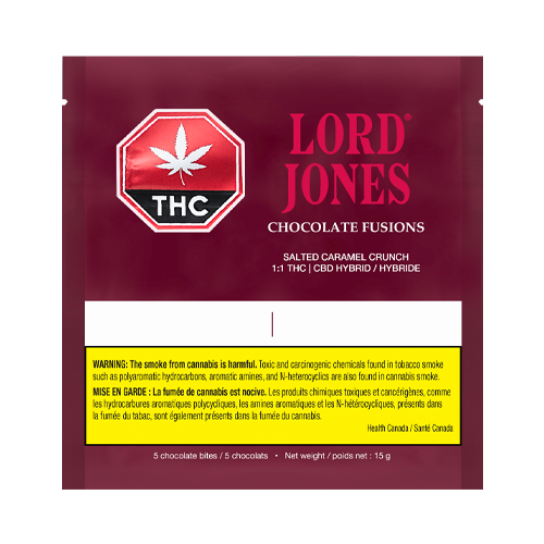 Lord Jones Salted Caramel Crunch 1:1 THC|CBD Chocolates - Lord Jones Salted Caramel Crunch 1:1 THC|CBD Chocolates
