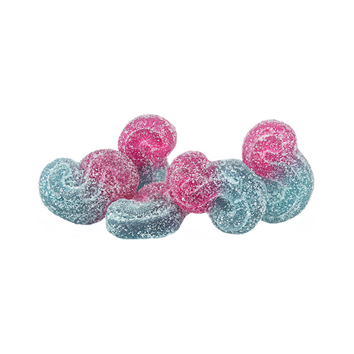 Spinach SOURZ Blue Raspberry Watermelon Indica Soft Chews - Spinach SOURZ Blue Raspberry Watermelon Indica Soft Chews