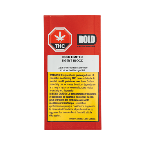 BOLD Limited Tiger's Blood 510 Vape Cartridge - BOLD Limited Tiger's Blood 510 Vape Cartridge