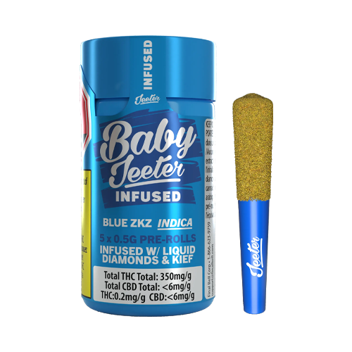 Baby Jeeters Blue ZKZ Infused Pre-Roll - Baby Jeeters Blue ZKZ Infused Pre-Roll