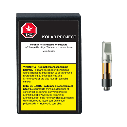 Kolab Motorbreath Pure Live Resin 510 Vape Cartridge - Kolab Motorbreath Pure Live Resin 510 Vape Cartridge