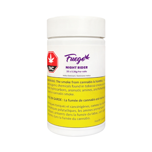 Fuego Night Rider Indica Pre-Roll - Fuego Night Rider Indica Pre-Roll