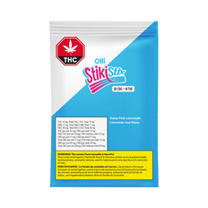 Link to Olli StikiStix 3:1 Sour Razzy Pink Lemonade CBG/THC Soft Chews