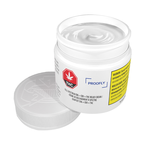 Proofly Full Spectrum CBG+CBD+THC Relief Cream - Proofly Full Spectrum CBG+CBD+THC Relief Cream