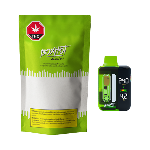 BOXHOT Liquid Diamond Charged Alien OG Disposable Vape - BOXHOT Liquid Diamond Charged Alien OG Disposable Vape