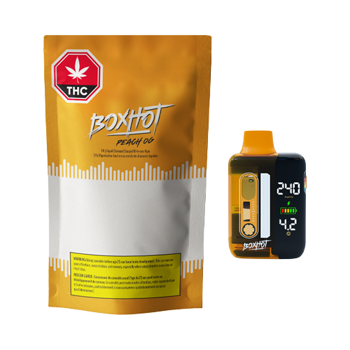 BOXHOT Liquid Diamond Charged Peach OG Disposable Vape - BOXHOT Liquid Diamond Charged Peach OG Disposable Vape