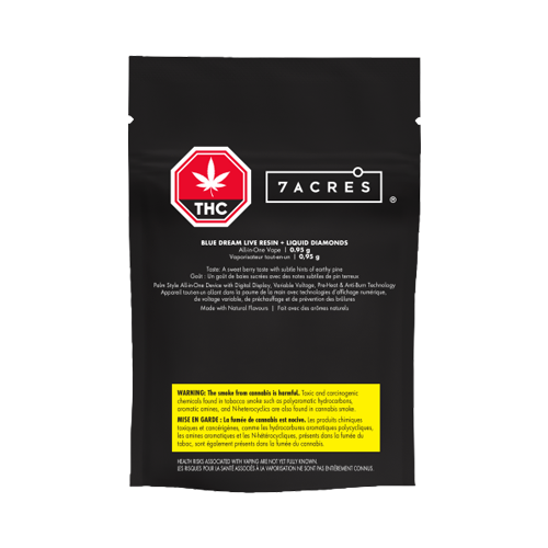 7ACRES Blue Dream Live Resin + Liquid Diamonds Disposable Vape - 7ACRES Blue Dream Live Resin + Liquid Diamonds Disposable Vape