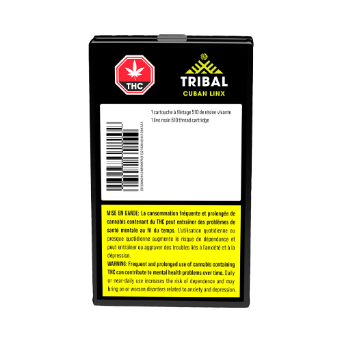 Tribal Cuban Linx Live Resin 510 Vape Cartridge - Tribal Cuban Linx Live Resin 510 Vape Cartridge