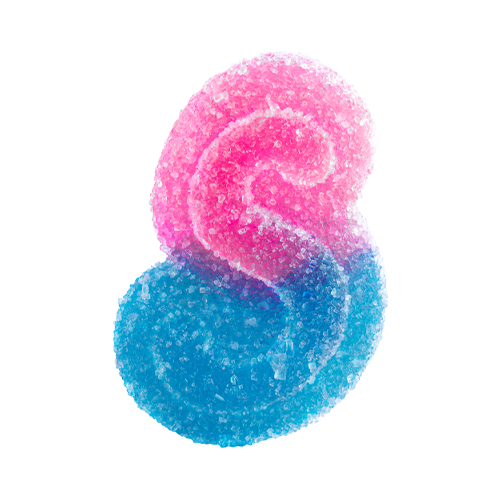 Spinach Sourz Fully Blasted Blue Raspberry Watermelon Soft Chews - Spinach Sourz Fully Blasted Blue Raspberry Watermelon Soft Chews