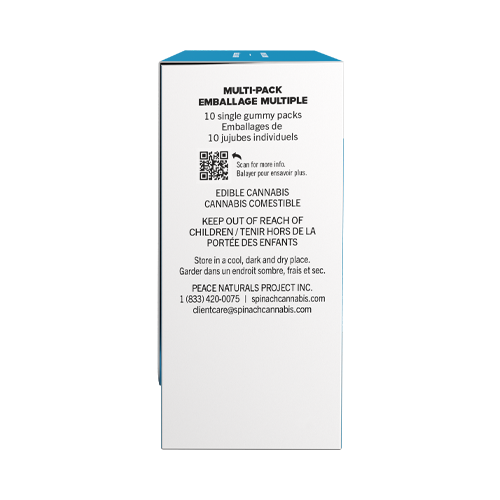 Spinach Sourz Fully Blasted Blue Raspberry Watermelon Soft Chews - Spinach Sourz Fully Blasted Blue Raspberry Watermelon Soft Chews