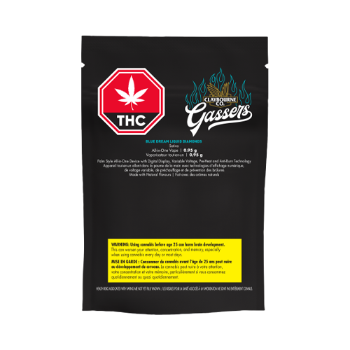 Claybourne Gassers Blue Dream Liquid Diamonds Disposable Vape - Claybourne Gassers Blue Dream Liquid Diamonds Disposable Vape