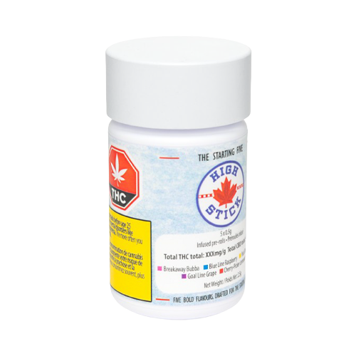High Stick Starting Five Liquid Diamond Infused Pre-Roll - High Stick Starting Five Liquid Diamond Infused Pre-Roll