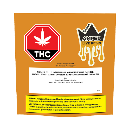 Redecan Pineapple Express Live Resin Liquid Diamonds 510 Vape Cartridge - Redecan Pineapple Express Live Resin Liquid Diamonds 510 Vape Cartridge
