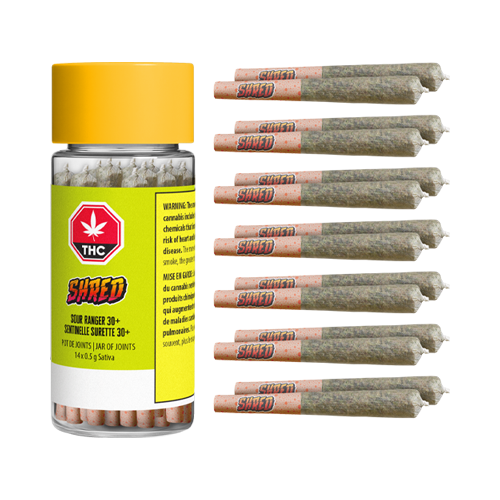 SHRED Sour Ranger 30%+ Jar of Joints Pre-Roll - SHRED Sour Ranger 30%+ Jar of Joints Pre-Roll