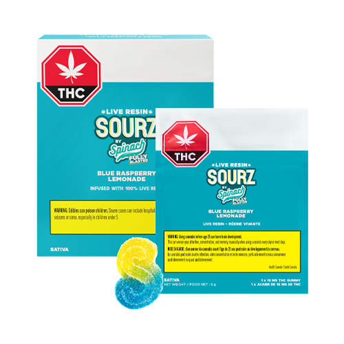 SOURZ by Spinach Fully Blasted Blue Raspberry Lemonade Multipack Soft Chews - SOURZ by Spinach Fully Blasted Blue Raspberry Lemonade Multipack Soft Chews