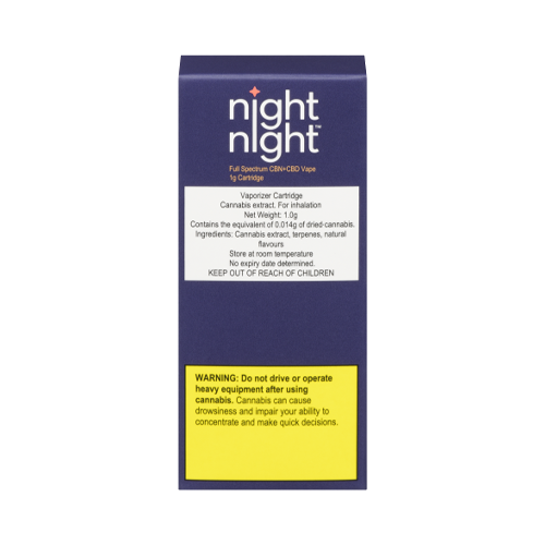 NightNight Full Spectrum CBN+CBD 510 Vape Cartridge - NightNight Full Spectrum CBN+CBD 510 Vape Cartridge