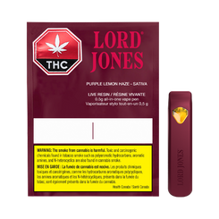 Link to Lord Jones Live Resin Purple Lemon Haze Disposable Vape